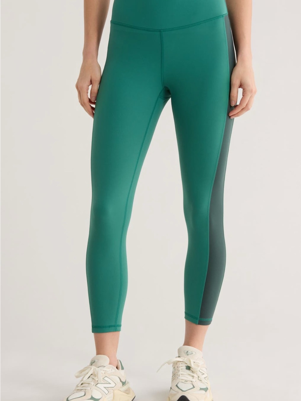 Zella Perform Green Color block 7/8 High-waist leggings